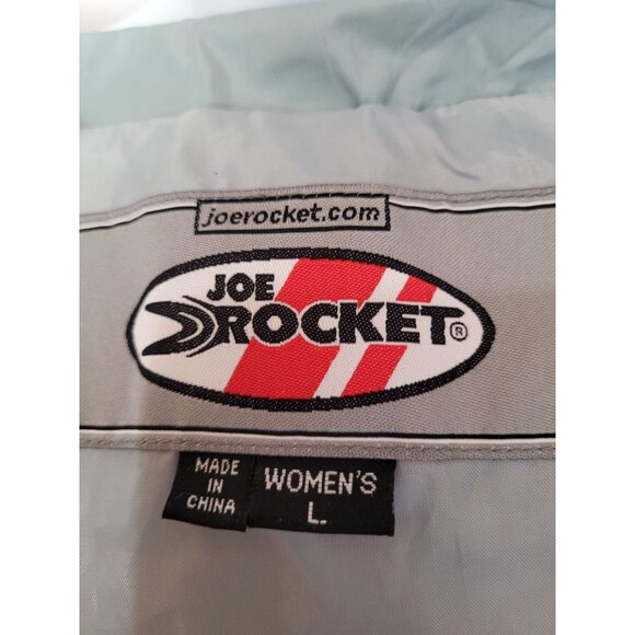 Joe Rocket Motorcycle Jacket Womens L Green Full Zip Coat Soft Shell Zippers Pol - Picture 6 of 8